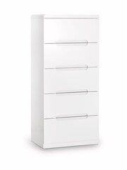 Julian Bowen White Manhattan 5 Drawer Narrow Chest - Image 2 of 2