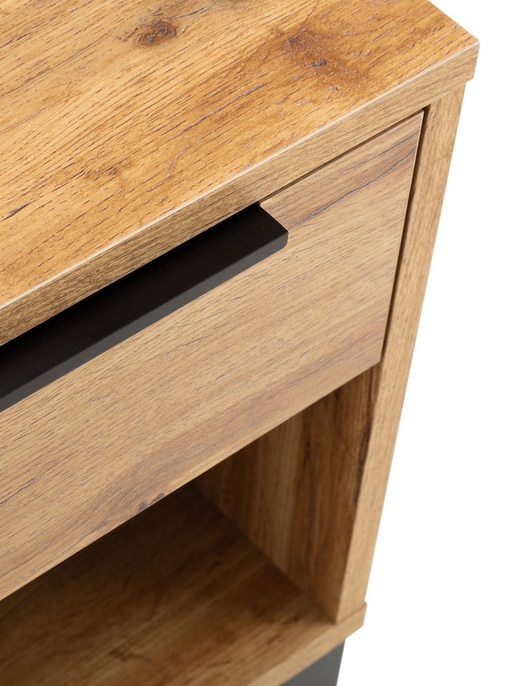 Julian Bowen Brown Bali Easy Assembly 1 Drawer Bedside Table - Image 2 of 2 Julian Bowen Brown Bali Easy Assembly 1 Drawer Bedside Table - Image 2 of 2