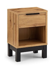 Julian Bowen Brown Bali Easy Assembly 1 Drawer Bedside Table - Image 3 of 3