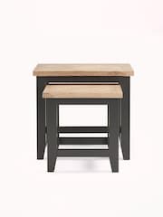 Julian Bowen Grey Bordeaux Nest of 2 Tables - Image 2 of 3
