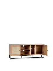 Julian Bowen Brown Padstow Rattan TV Stand - Image 3 of 4