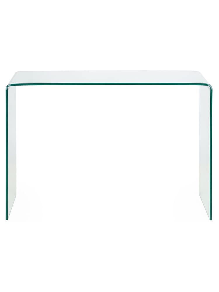 Julian Bowen Clear Amalfi Tempered Glass Desk - Image 3 of 3