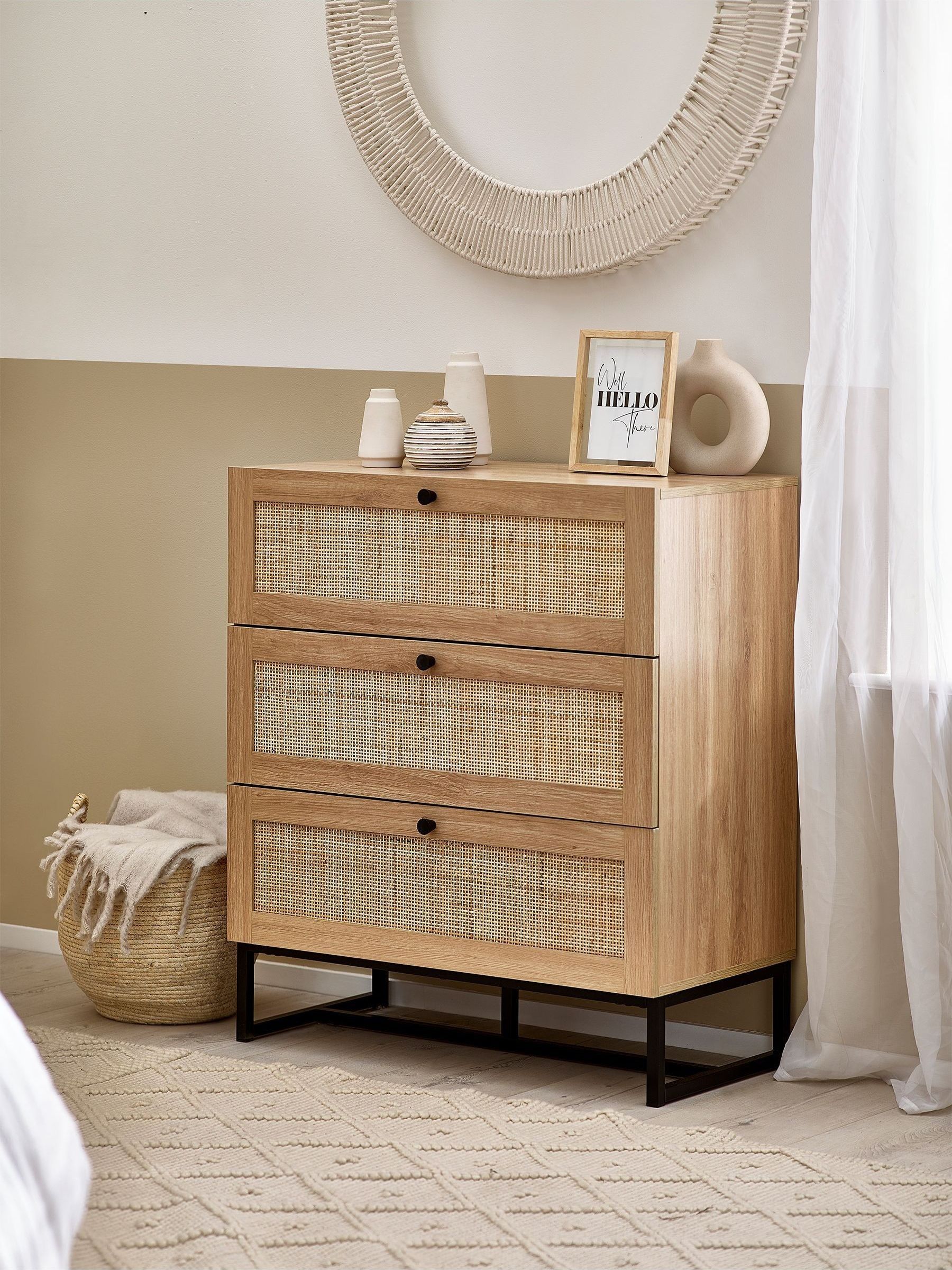 Julian Bowen Padstow 3 Drawer Chest - Oak - Image 8