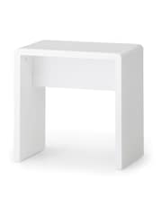 Julian Bowen White Manhattan Dressing Stool - Image 1 of 2