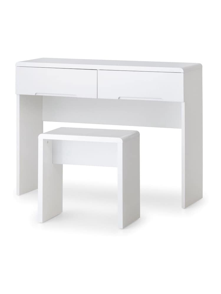 Julian Bowen White Manhattan Dressing Stool - Image 2 of 2