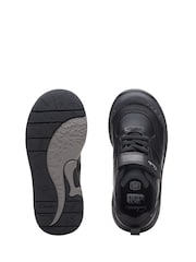 Clarks Black Multi Fit Leather Steggy Stride Shoes - Image 8 of 8