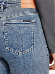 Calvin Klein Jeans Blue High Rise Skinny Jeans - Image 3 of 6