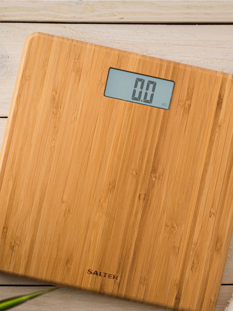 Salter Natural Wood Electronic Bathroom Scales - Image 1 of 4