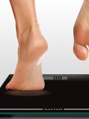 Salter Black Large Display Glass Electronic Bathroom Scales - Image 2 of 4