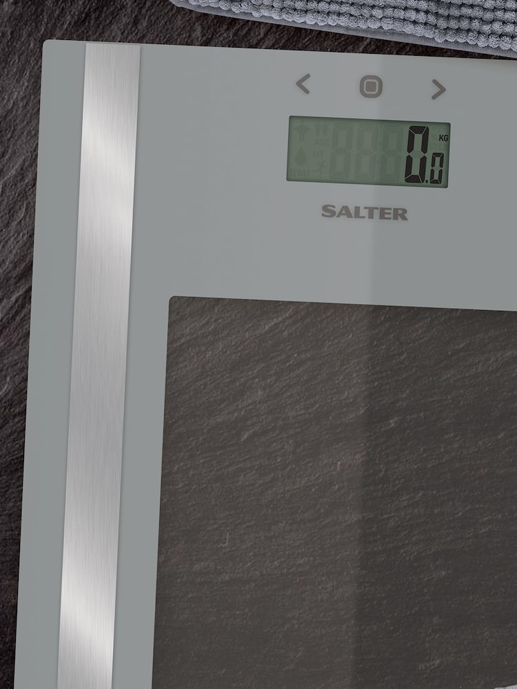 Salter Silver Ultra Slim Glass Analyser Scales - Image 1 of 4