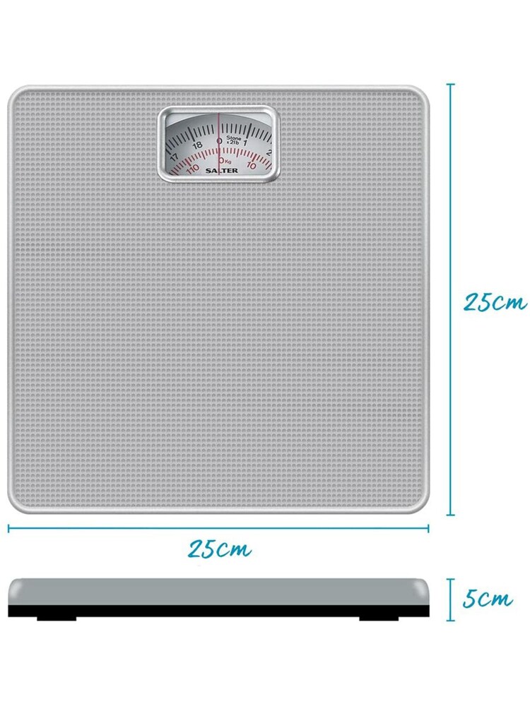 Salter Silver Mechanical Bathroom Scales - Image 4 of 4 Salter Silver Mechanical Bathroom Scales - Image 4 of 4