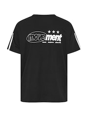 Yours Curve Black Movement Active T-Shirt - Image 7 of 7