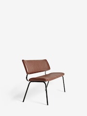 Faux Leather Tan Brown Aiden Dining Bench - Image 5 of 8