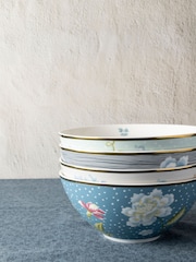 Laura Ashley Set of 4 Blue Heritage Collectables 16cm Bowls - Image 2 of 3