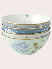 Laura Ashley Set of 4 Blue Heritage Collectables 16cm Bowls - Image 3 of 3