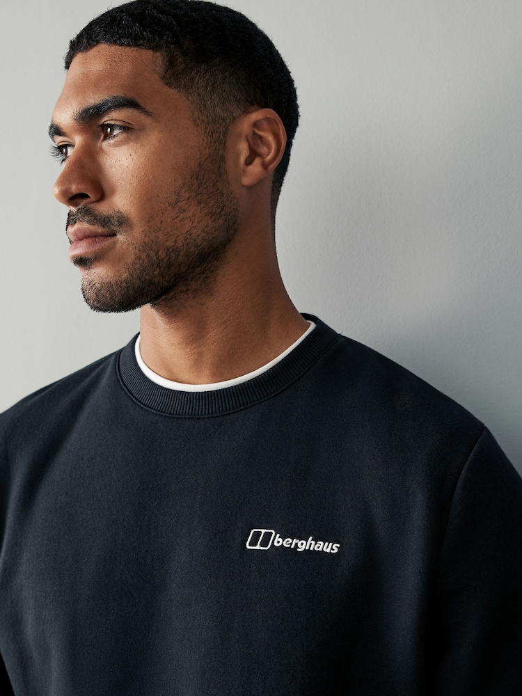 Черный - Berghaus Black Logo Crew Sweatshirt - Image 5 of 5 Черный - Berghaus Black Logo Crew Sweatshirt - Image 5 of 5