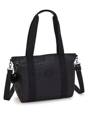 Kipling Asseni S Signature Black Emboss Tote Bag - Image 3 of 6