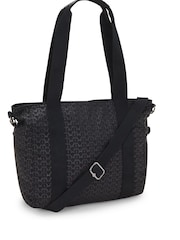 Kipling Asseni S Signature Black Emboss Tote Bag - Image 4 of 6