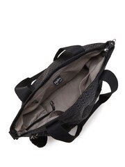 Kipling Asseni S Signature Black Emboss Tote Bag - Image 5 of 6