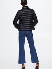 Mango Pocket Quilted Black Jacket - Image 2 of 6