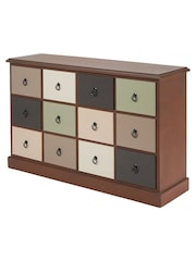 Pacific Sage Green Loft Pine Wood 12 Drawer Unit - Image 2 of 4