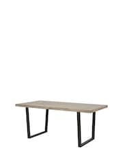 Pacific Brown Marca Acacia Wood 6 Seater Dining Table - Image 2 of 4