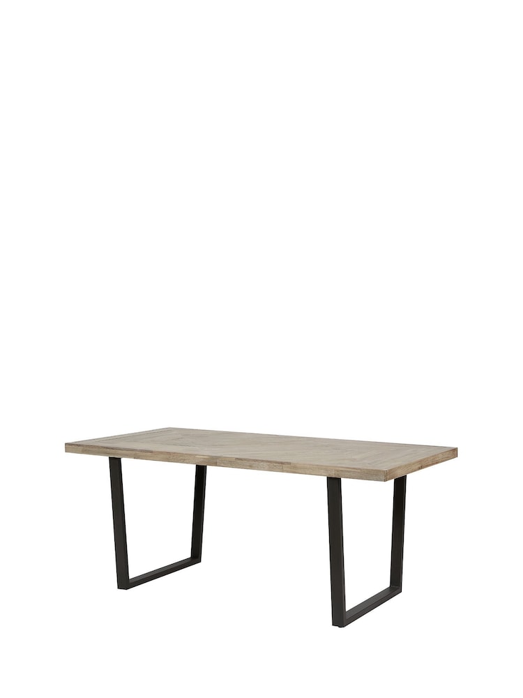 Pacific Brown Marca Acacia Wood 6 Seater Dining Table - Image 2 of 4