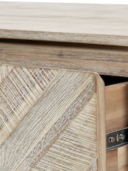 Pacific Brown Marca Acacia Wood 2 Drawer Coffee Table - Image 3 of 4