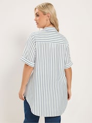 Yours Curve Cream Overhead Half Placket Shirt - Image 3 of 6