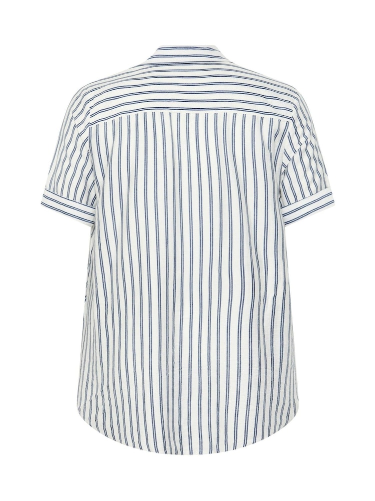 Yours Curve Cream Overhead Half Placket Shirt - Image 6 of 6 Yours Curve Cream Overhead Half Placket Shirt - Image 6 of 6