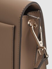 Reiss Camel Daphne Leather Concertina Cross-body Bag - Image 5 of 5