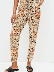Orange Animal Jersey Joggers - Image 1 of 5