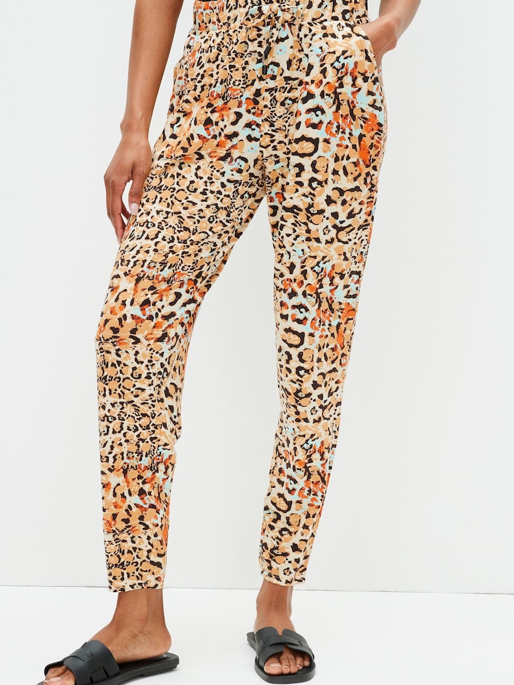 Orange Animal Jersey Joggers - Image 1 of 5