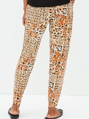 Orange Animal Jersey Joggers - Image 3 of 5