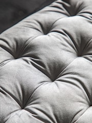 Gallery Home Grey Velvet Bench Pad - Image 2 of 6