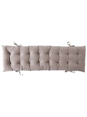 Gallery Home Grey Velvet Bench Pad - Image 5 of 6