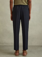 Bleumarin - Pantaloni fără închidere Reiss Hailey - Image 4 of 6