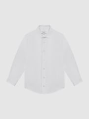 Reiss White Remote Senior Slim Fit Formal Shirt - Image 2 of 5