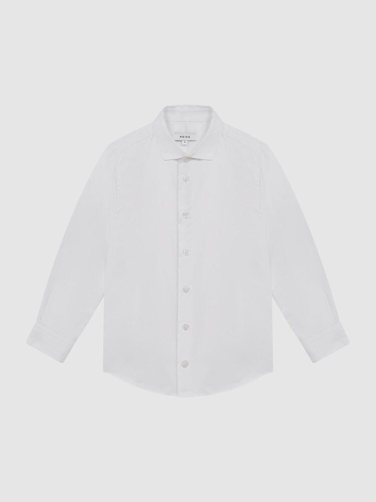 Reiss White Remote Senior Slim Fit Formal Shirt - Image 2 of 5