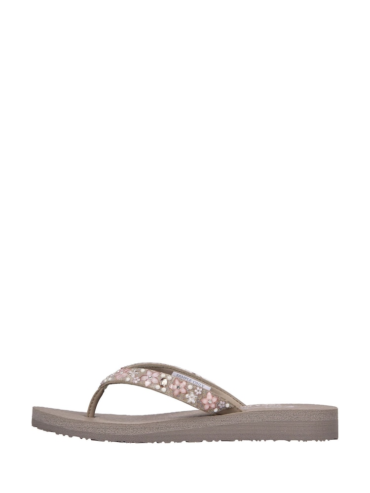 Skechers Natural Womens Meditation Dancing Daisy Sandals - Image 2 of 5