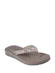 Skechers Natural Womens Meditation Dancing Daisy Sandals - Image 3 of 5