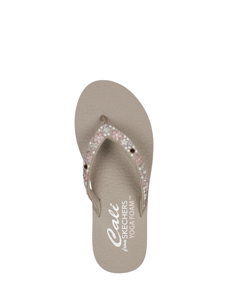 Skechers Natural Womens Meditation Dancing Daisy Sandals - Image 5 of 5