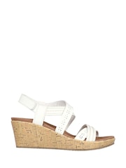 Skechers White Beverlee Delicate Glow Womens Sandals - Image 1 of 5