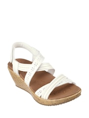 Skechers White Beverlee Delicate Glow Womens Sandals - Image 3 of 5