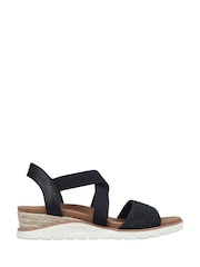 Skechers Black Arch Fit Beach Kiss Boho Beyond Womens Sandals - Image 1 of 5
