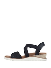 Skechers Black Arch Fit Beach Kiss Boho Beyond Womens Sandals - Image 2 of 5