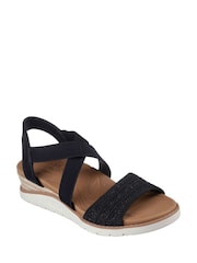 Skechers Black Arch Fit Beach Kiss Boho Beyond Womens Sandals - Image 3 of 5