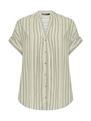 Yours Curve Green Tab Detail Shirt - Image 5 of 6
