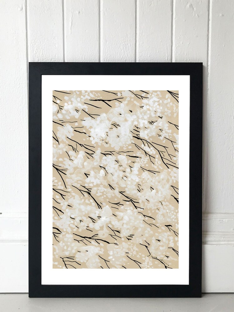 East End Prints Black White Blossom Print by Dreamy Me - Image 2 of 3