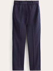 Boden Blue Straight Crepe Trousers - Image 5 of 5